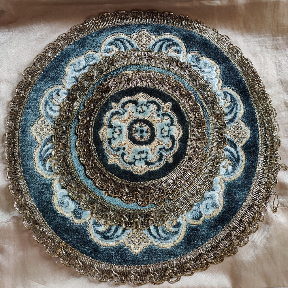 Vintage Wedgwood Doily Set Made in Belgium